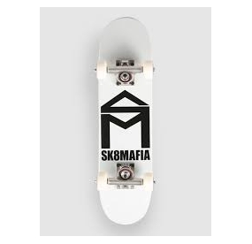 HOUSE LOGO 6.0 WHITE SK8 MAFIA