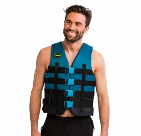 4 BUCKLE VEST TEAL