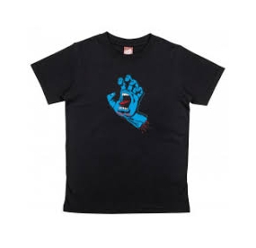 SCREAMING HAND TEE BLACK YOUTH