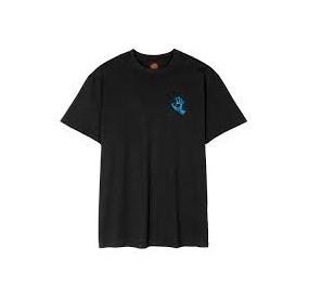 SCREAMING HAND CHEST T BLACK