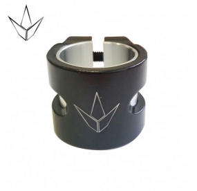 CLAMP 2 BOLTS TWIN SLIT BLACK