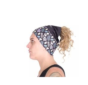 BANDEAU SEA FLORAL/NOIR