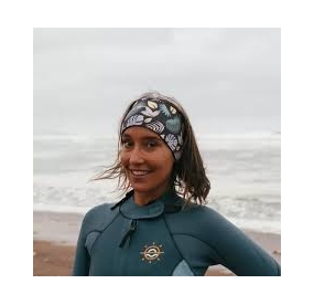 BANDEAU NEOPRENE 2MM FLORAL/NOIR