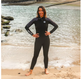 4/3 WOMEN DOUBLE ZIP BLK/ASTRA
