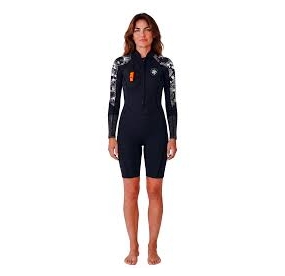 2/2 SHORTY OPT WOMEN D/ZIP L/S