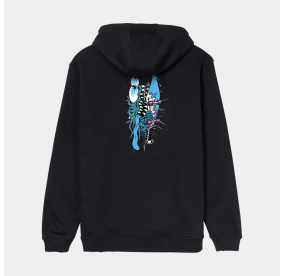 MEEK PINSTRIPE SLASHER HOOD BLACK