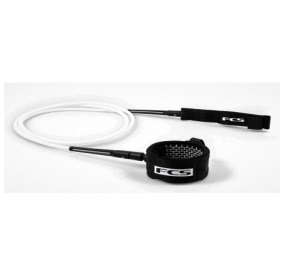 ESSENTIAL LEASH 6' WHITE/BLACK