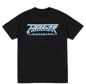 THRASHER TEE FUTURE LOGO BLACK