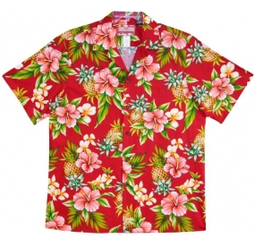 TROPIC RED RJC CHEMISETTE HAWAIENNE